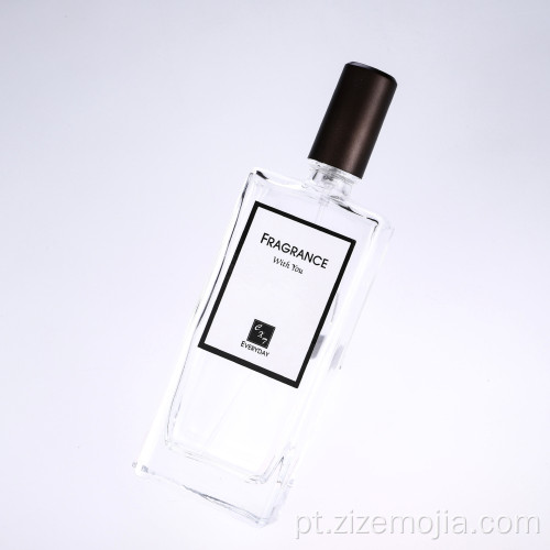 Garrafa de perfume de reabastecimento de vidro vazio de 50 ml por atacado